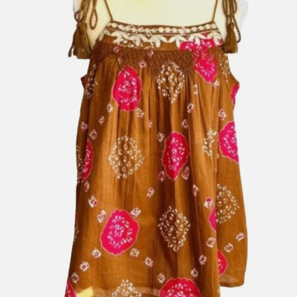 Nicole Miller Tops - ☀️   Nicole Miller Bohemian Artelier Flowy Tank Top with Tassles Women's